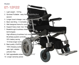 E-Throne! New Innovative Design 8′′ 10" 12" Folding / Foldable Power Electric Wheelchair / Motorized