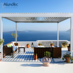 Customized Adjustable Shade Pergola Openable Louvre Roof System